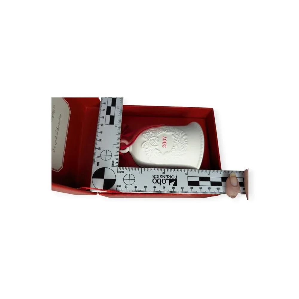 Hallmark Christmas White Porcelain Bell 4